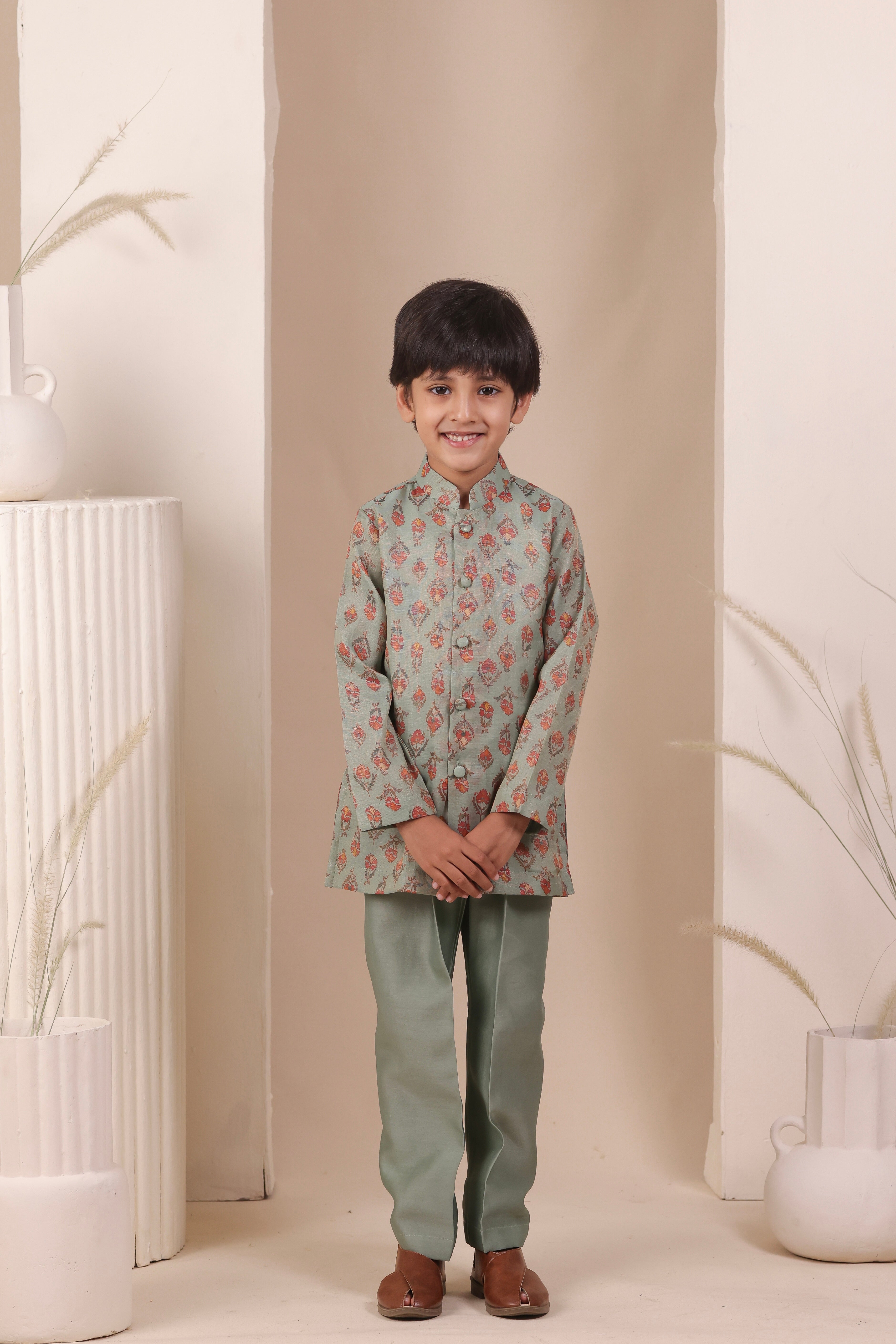 Neel Booti Kurta Set