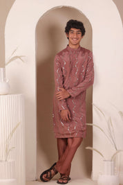Coral raag Kurta Set