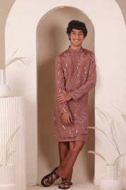 Coral raag Kurta Set