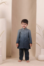 Ink Wash Achkan Set