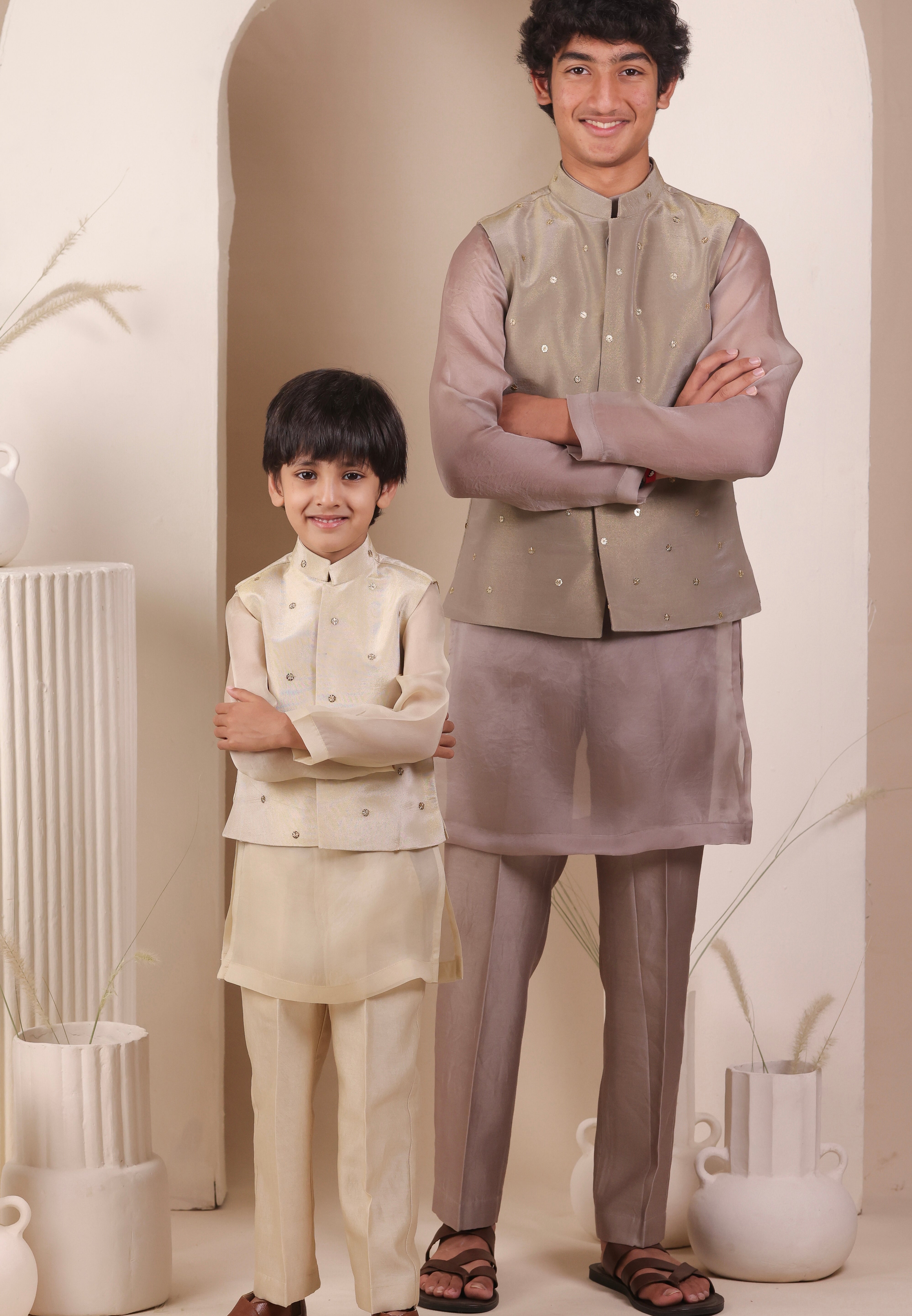 Sand Gleam Jacket Set