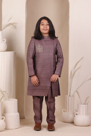22c Grape Slit Achkan Set