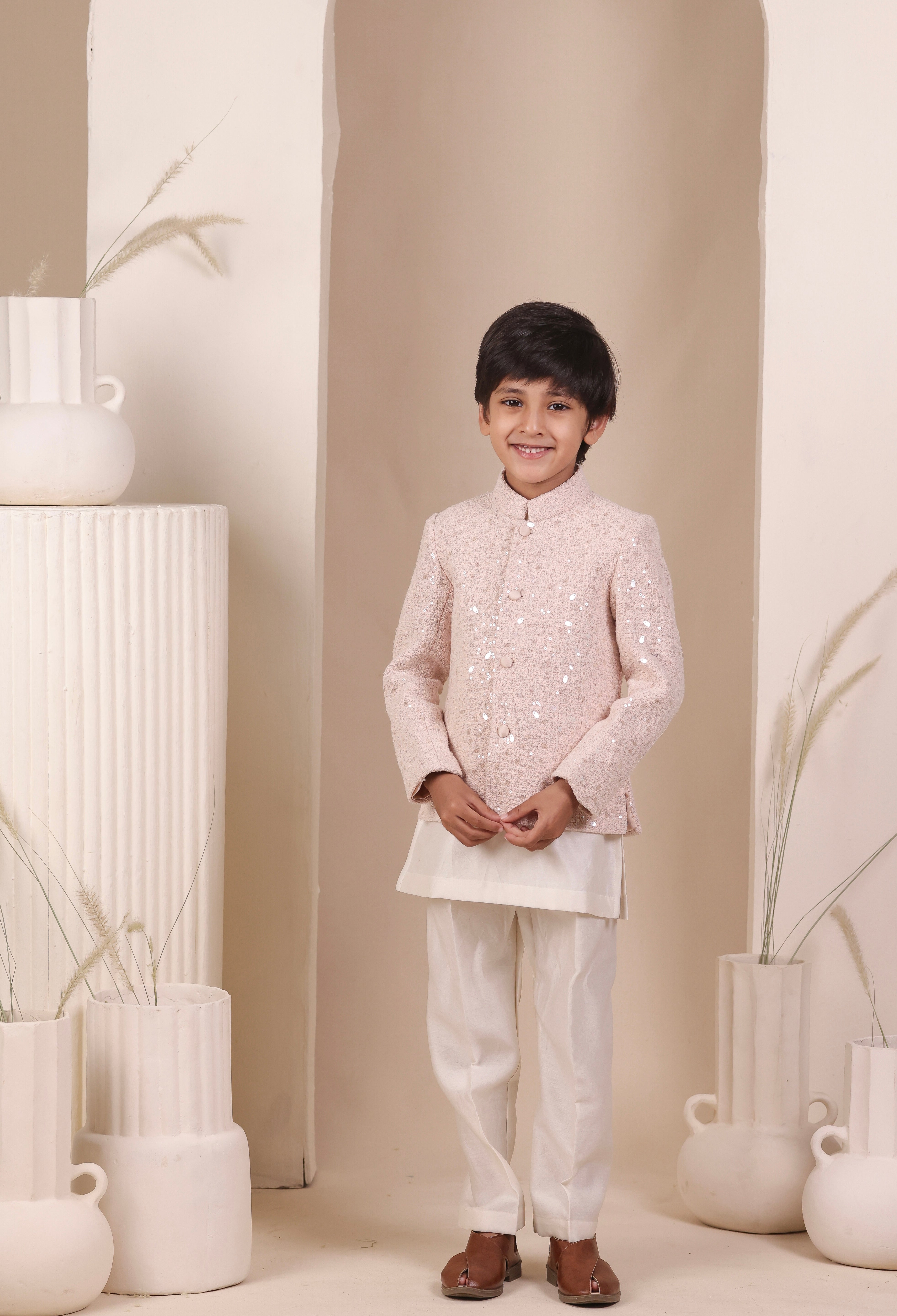 Rose Dust Jodhpuri Set