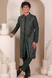 Bottle Green Jacket Set