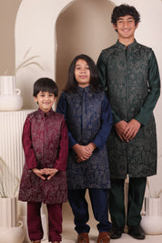 Bottle Green Jacket Set