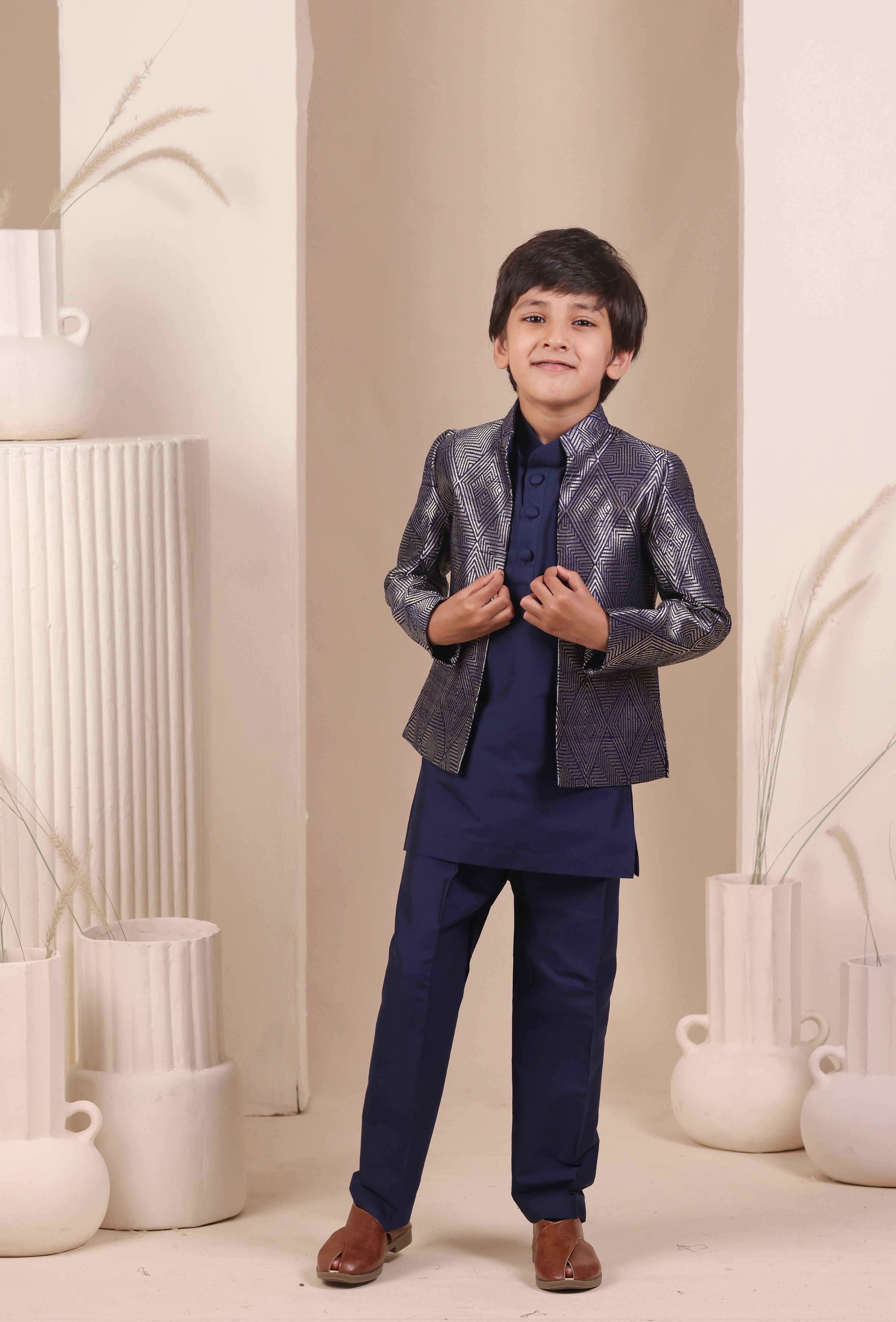Indigo Loom Jodhpuri Set