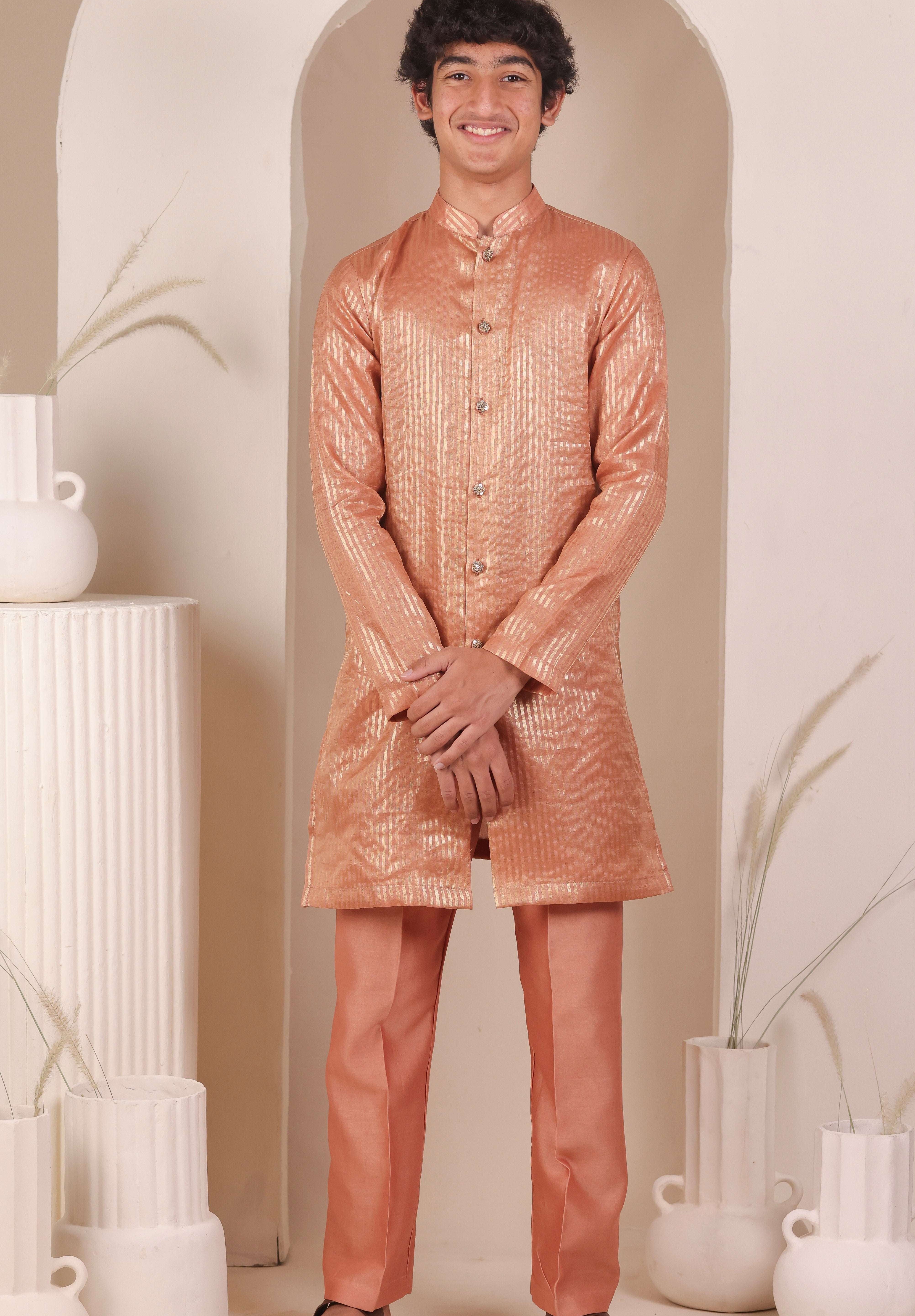 Blush Zari Kurta Set