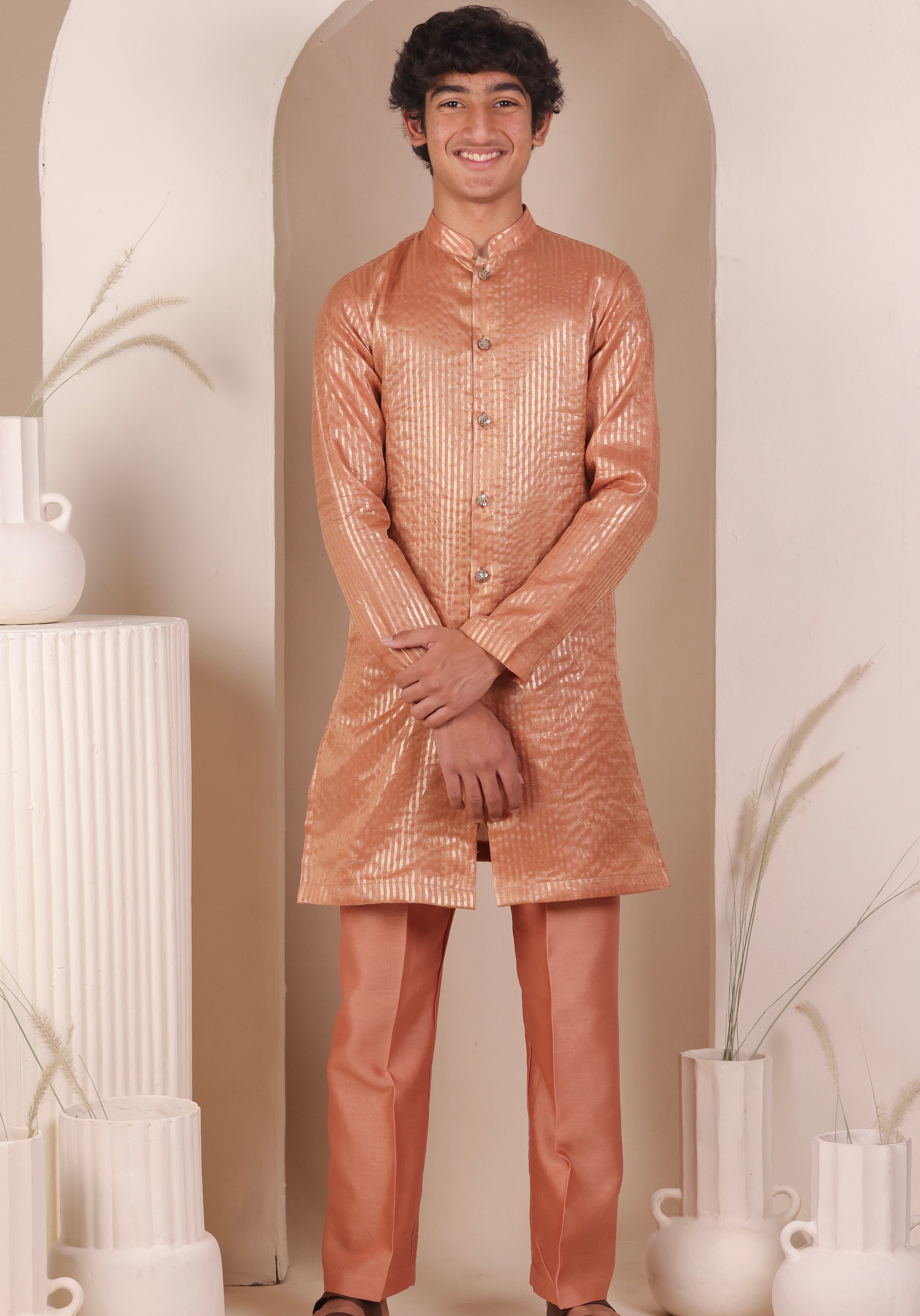 Blush Zari Kurta Set