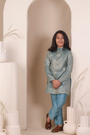 Neel Zari Kurta Set