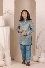 Neel Zari Kurta Set