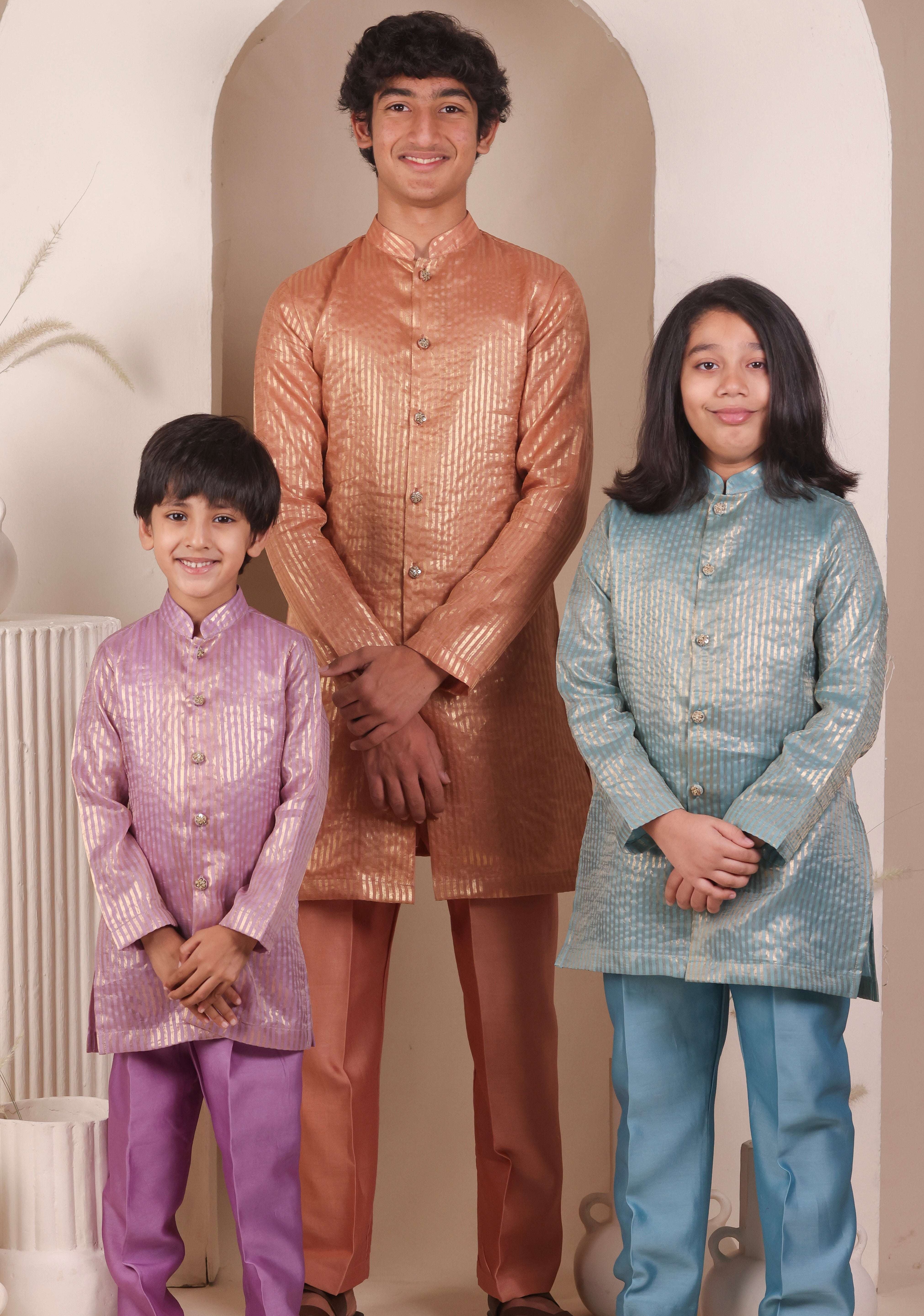 Neel Zari Kurta Set