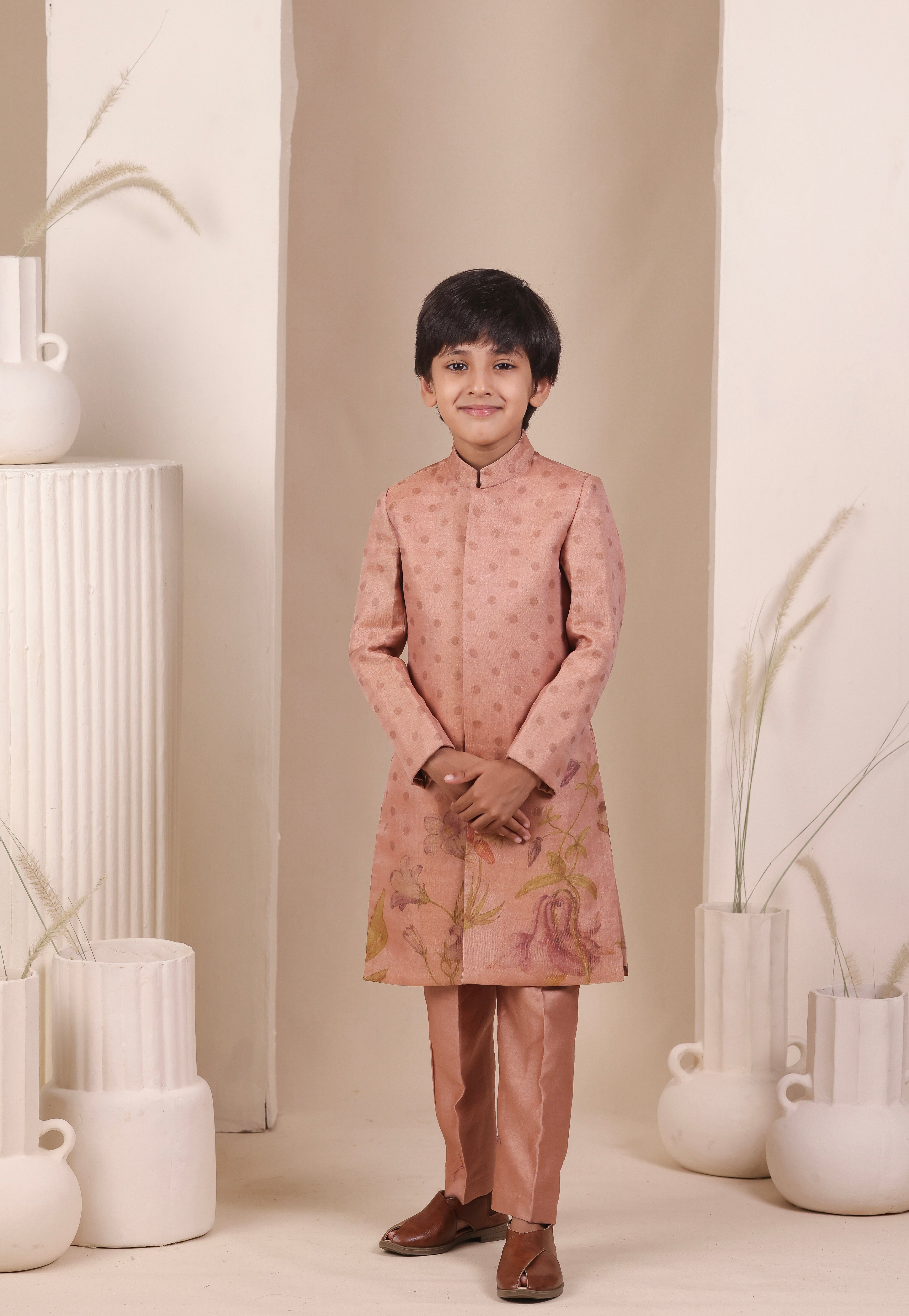 Blush Achkan set