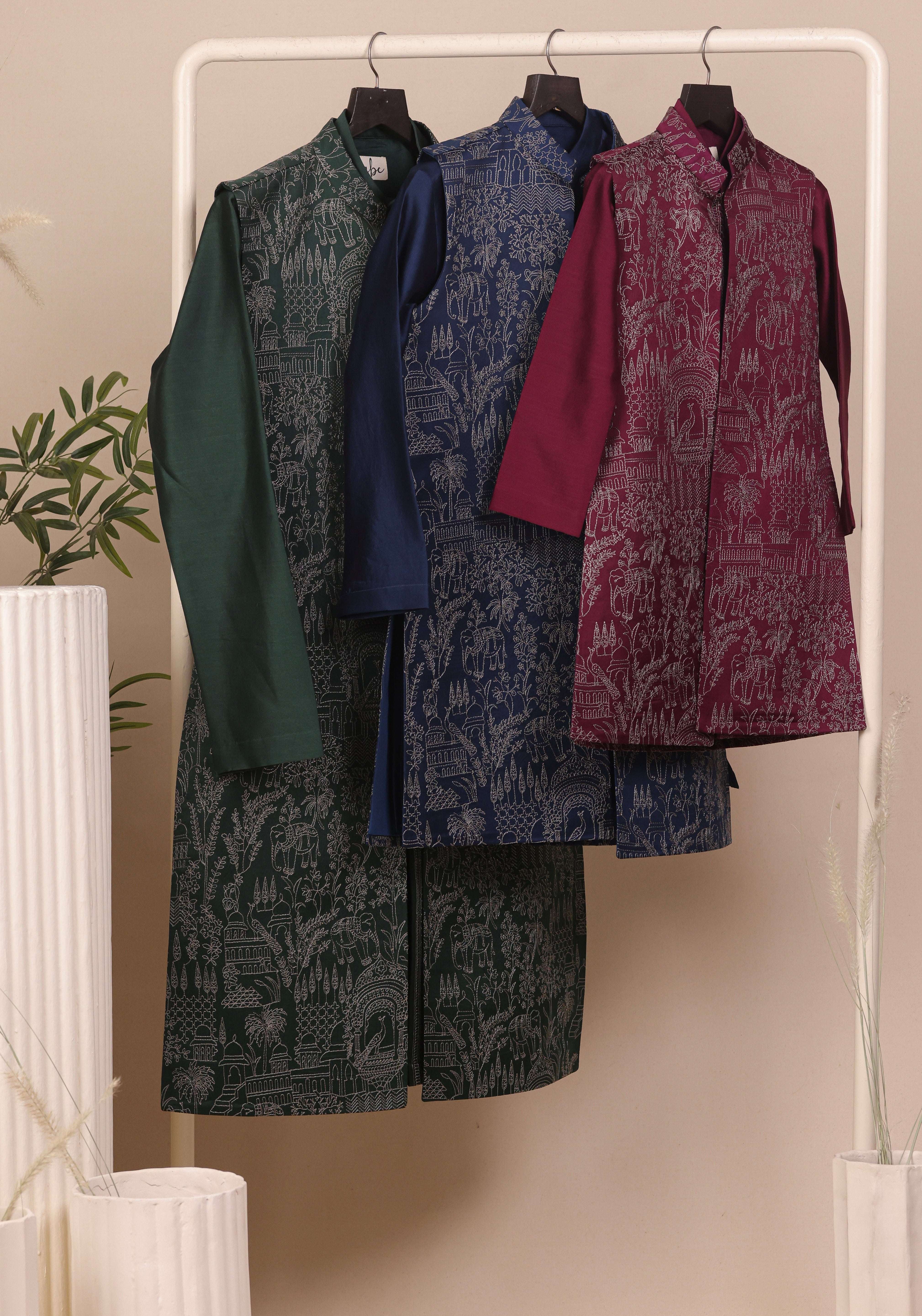 Teal Blue Jacket Set