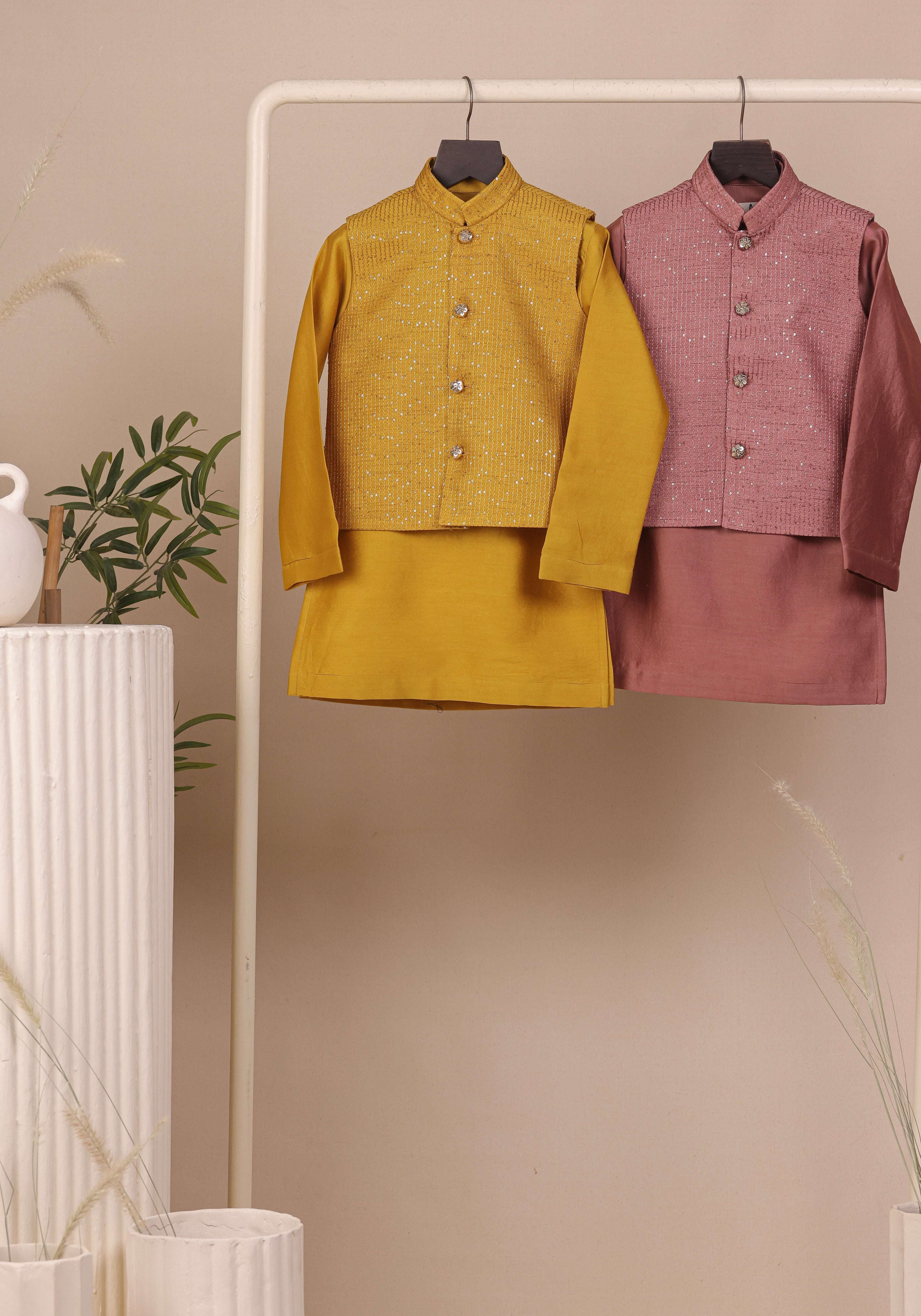 Coral Hues Jacket Set