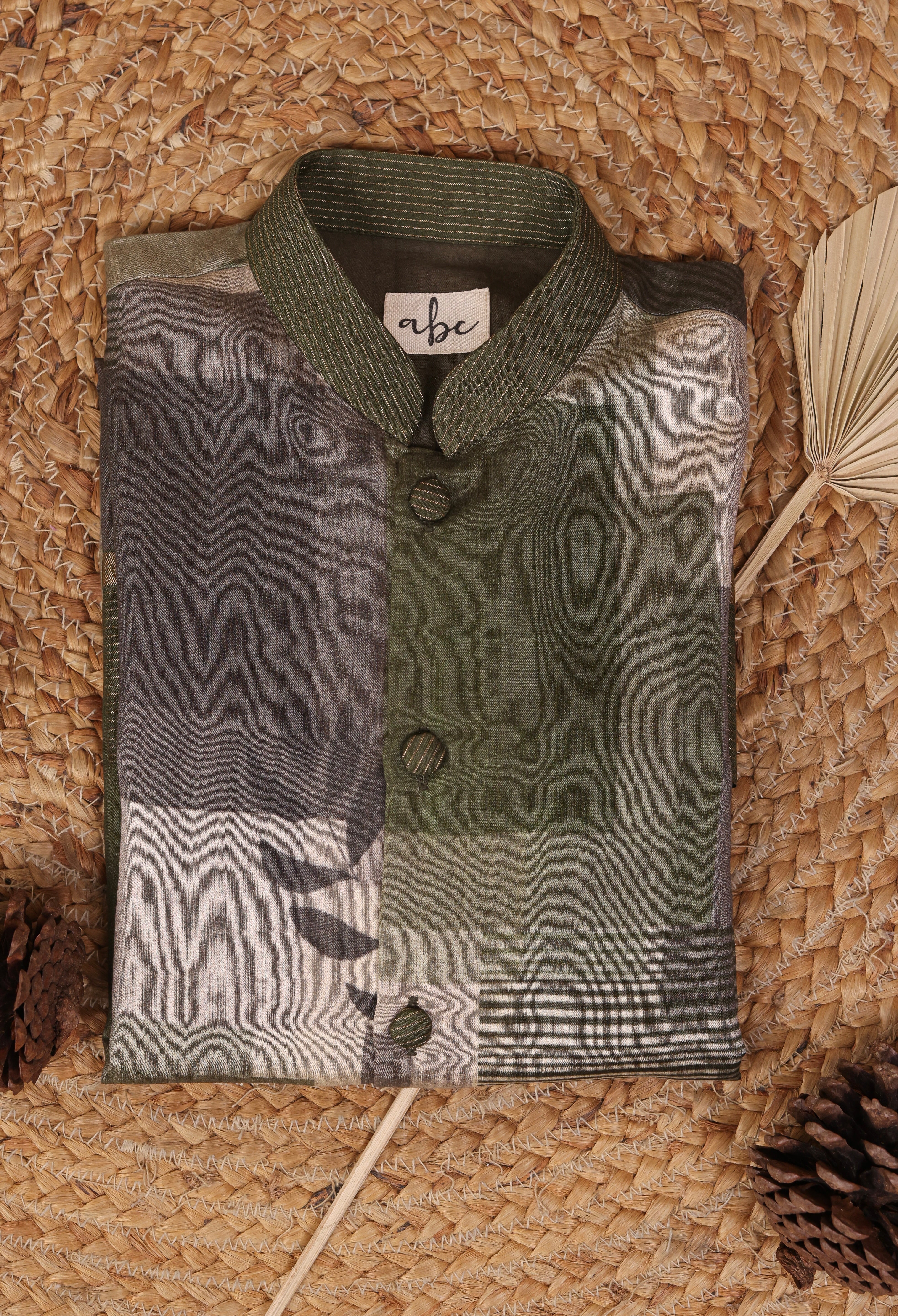 Olive dust Kurta Set