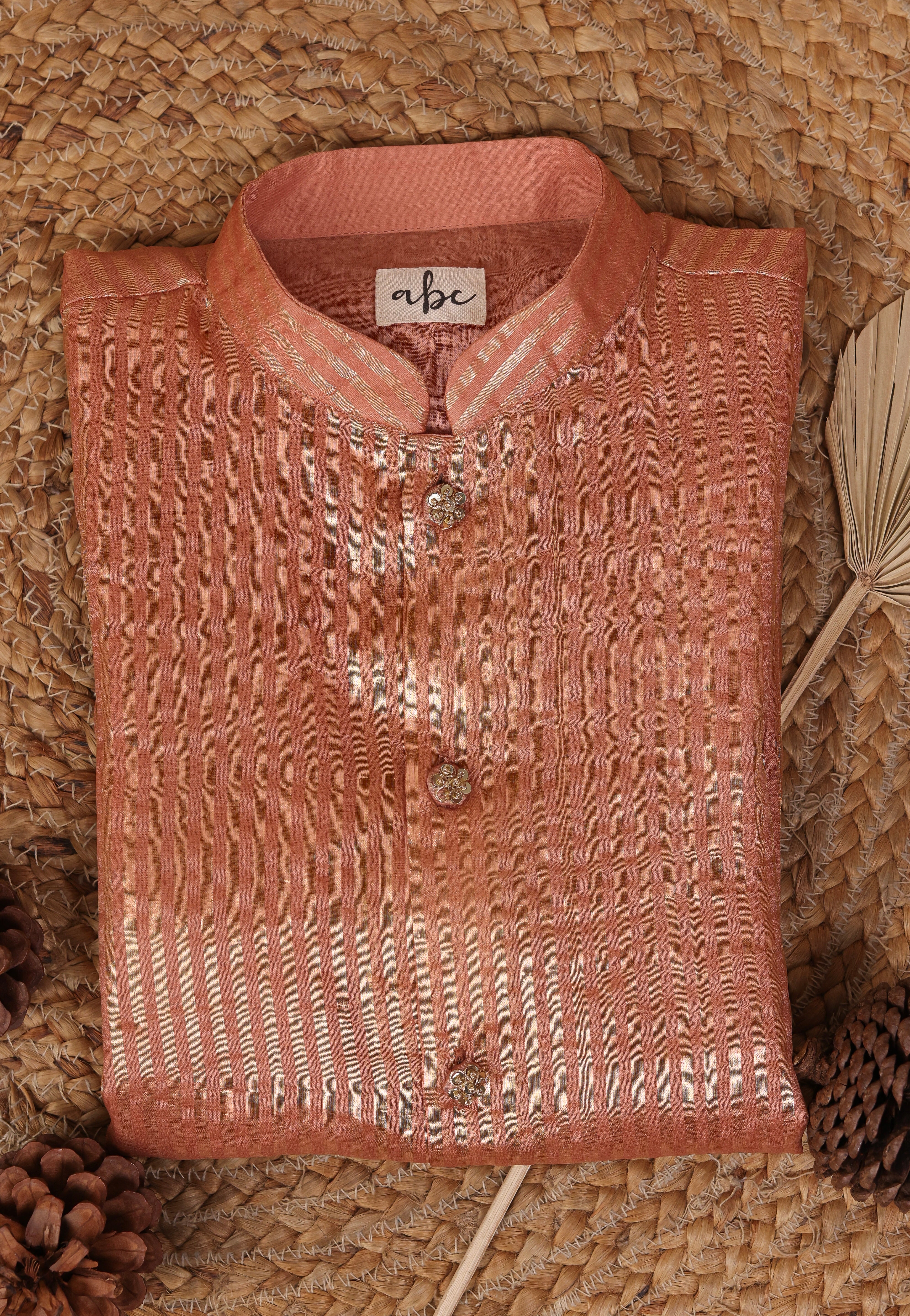 Blush Zari Kurta Set