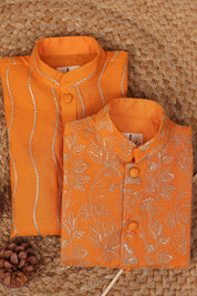 Zari Satrangi Jacket Set