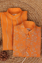 Zari Satrangi Jacket Set