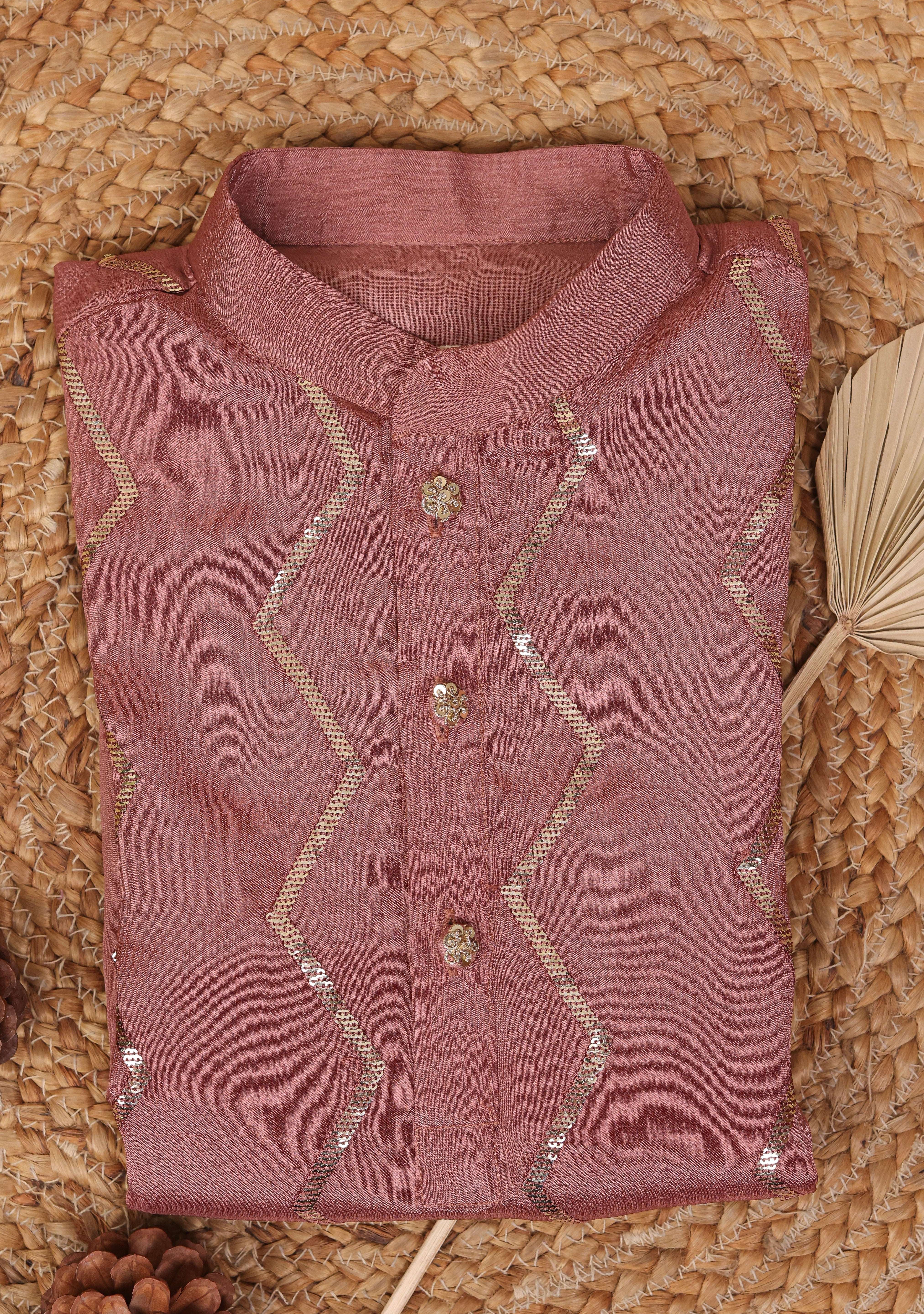 Coral raag Kurta Set