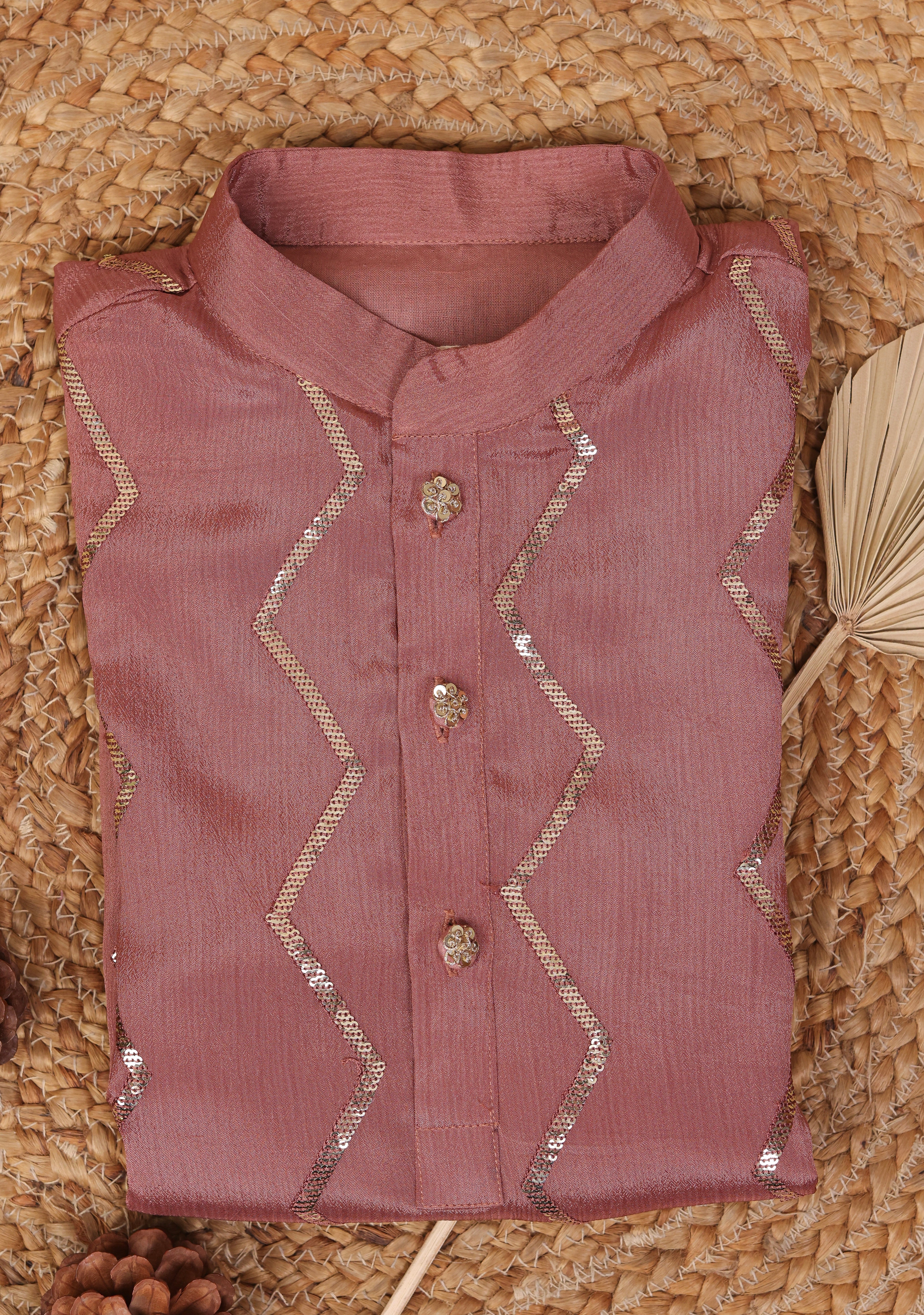 Coral raag Kurta Set