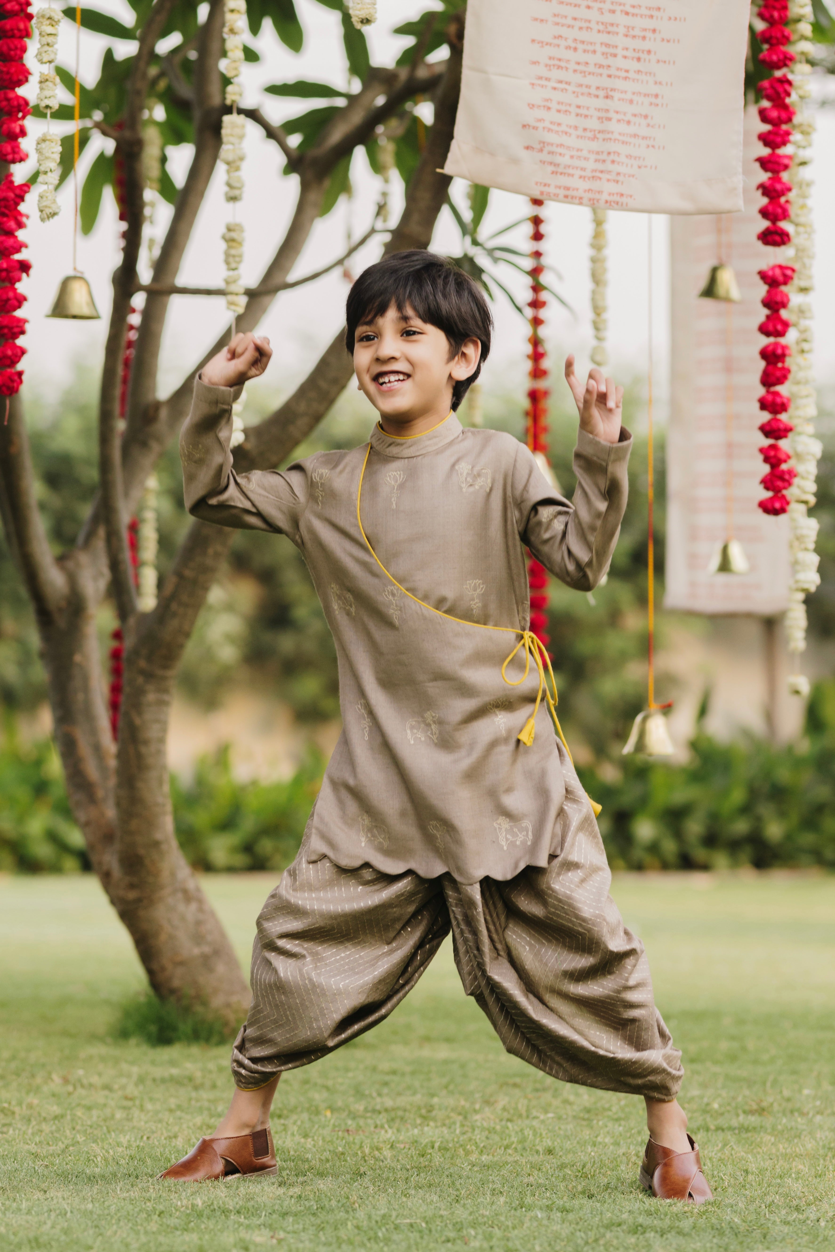 The Grey Angrakha Set