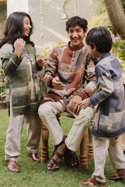 Laal Mulaayam Kurta Set