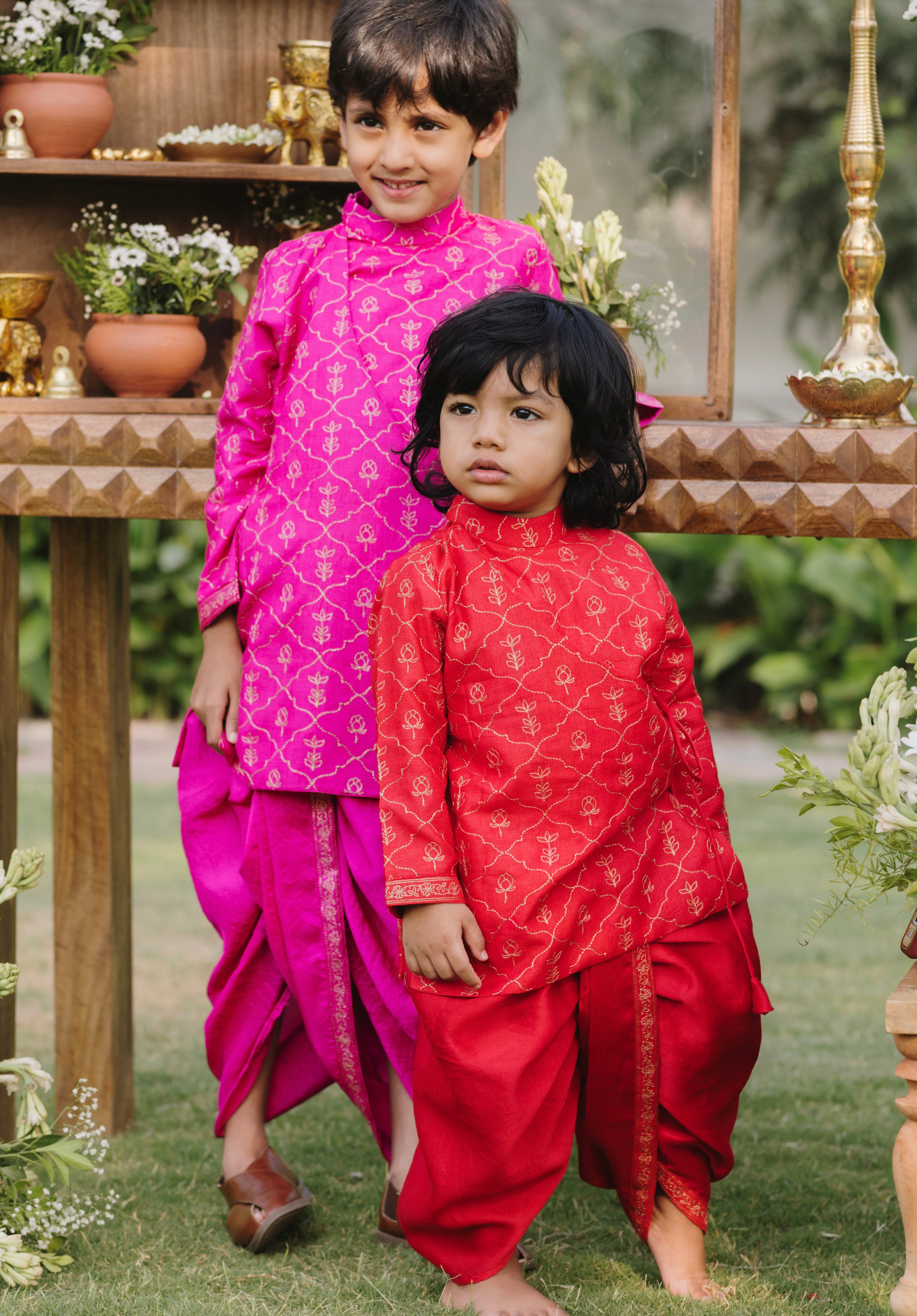 Laal Raag Angrakha Set