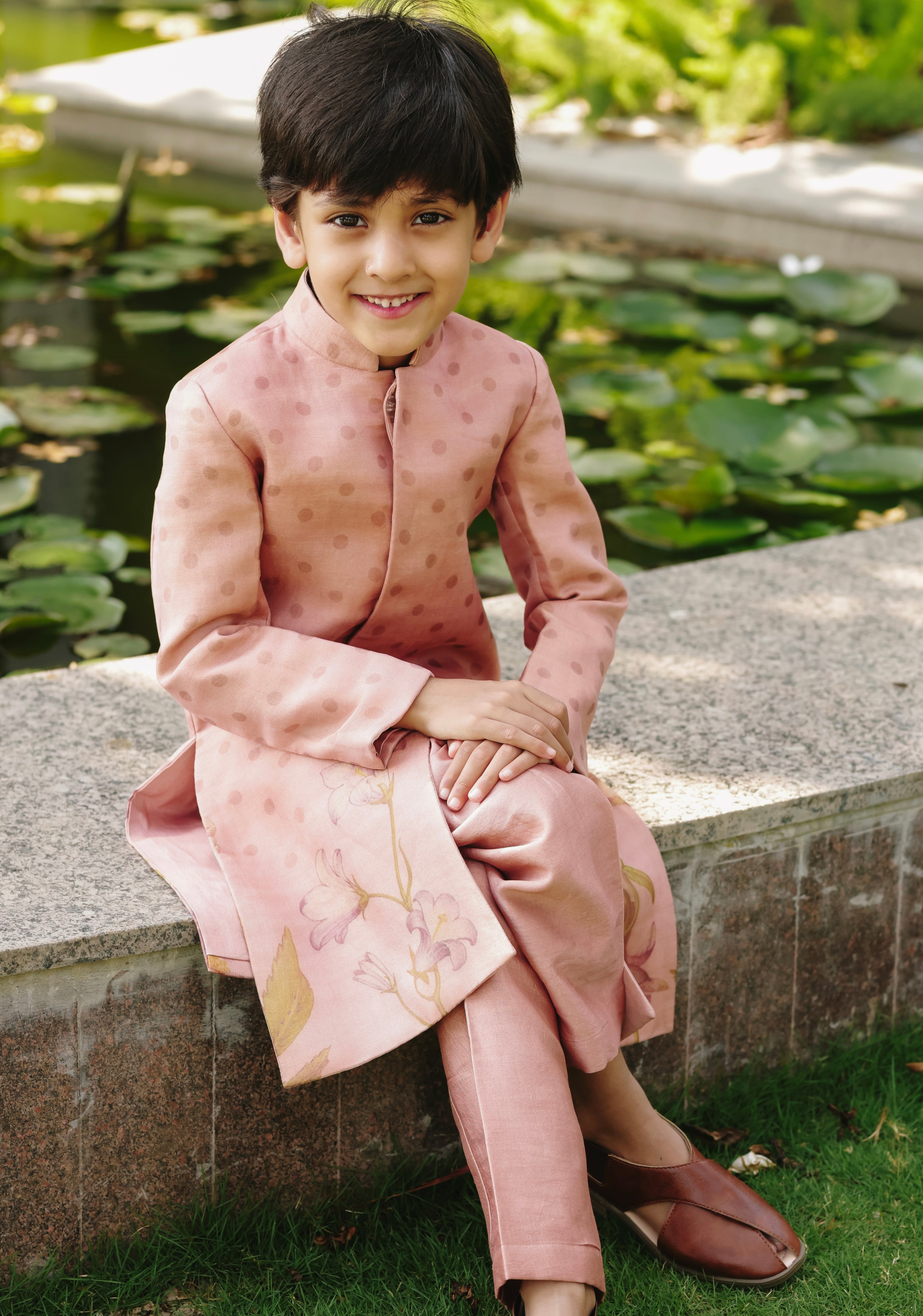 Blush Achkan set