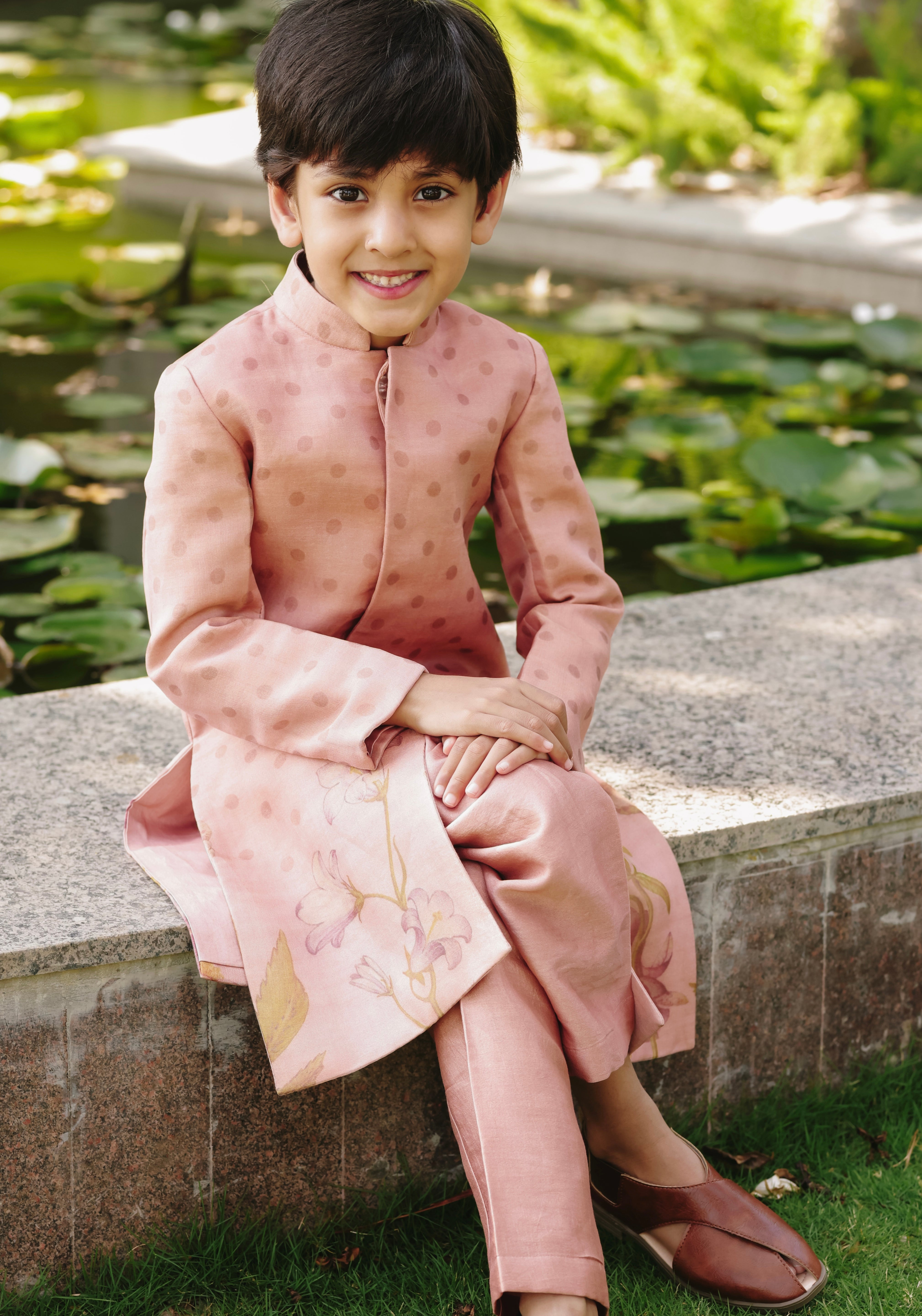 Blush Achkan set