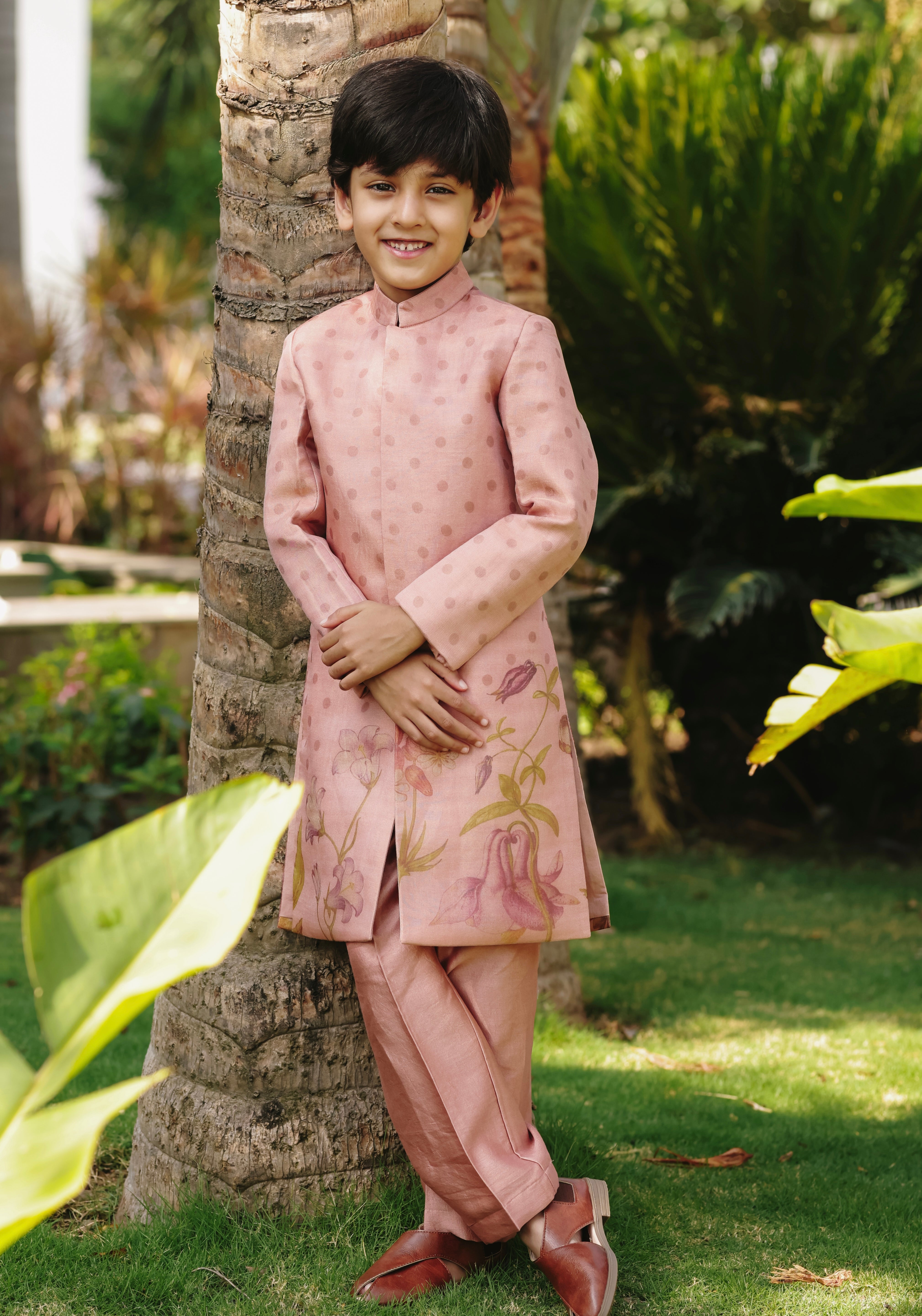 Blush Achkan set