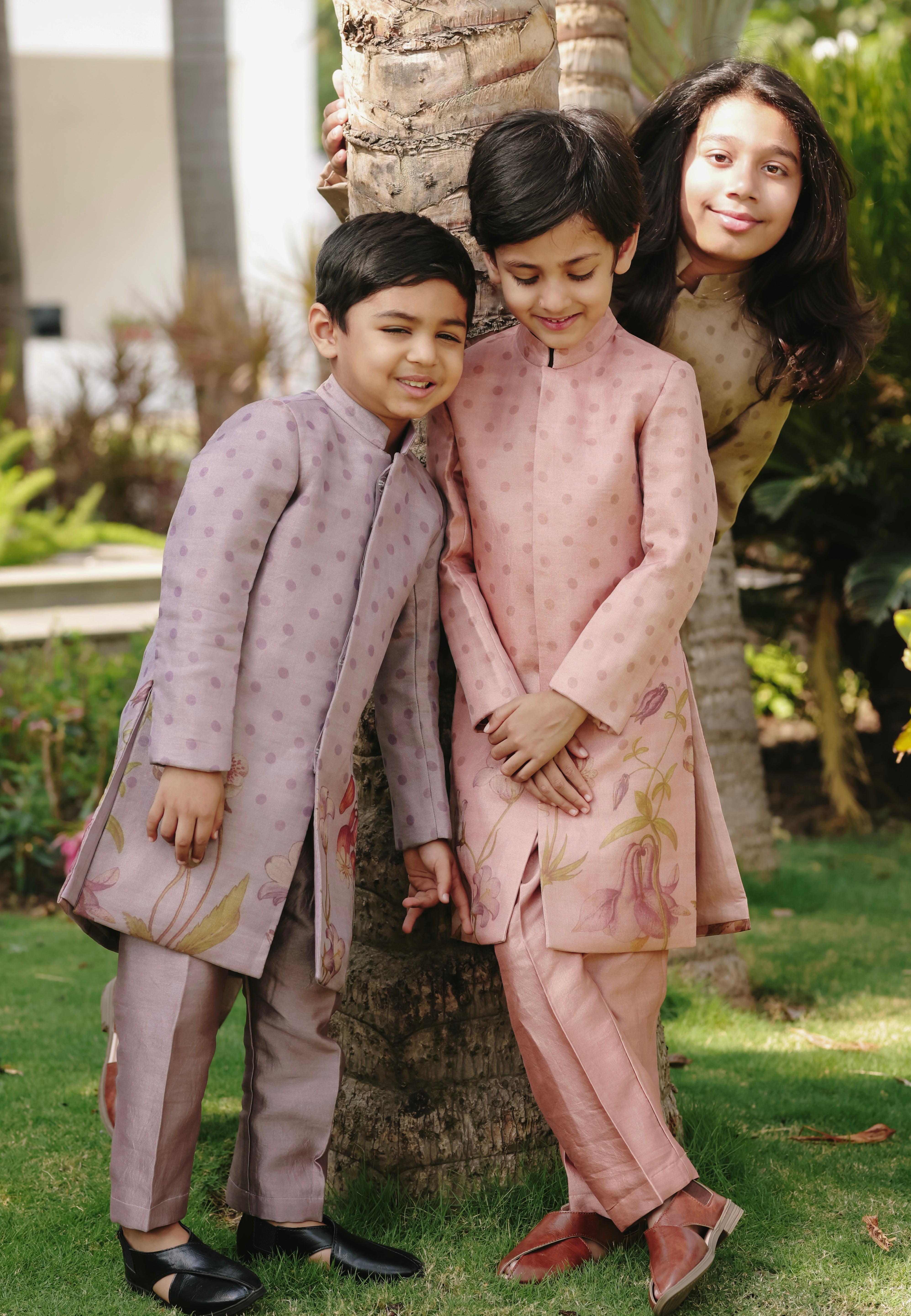 Blush Achkan set