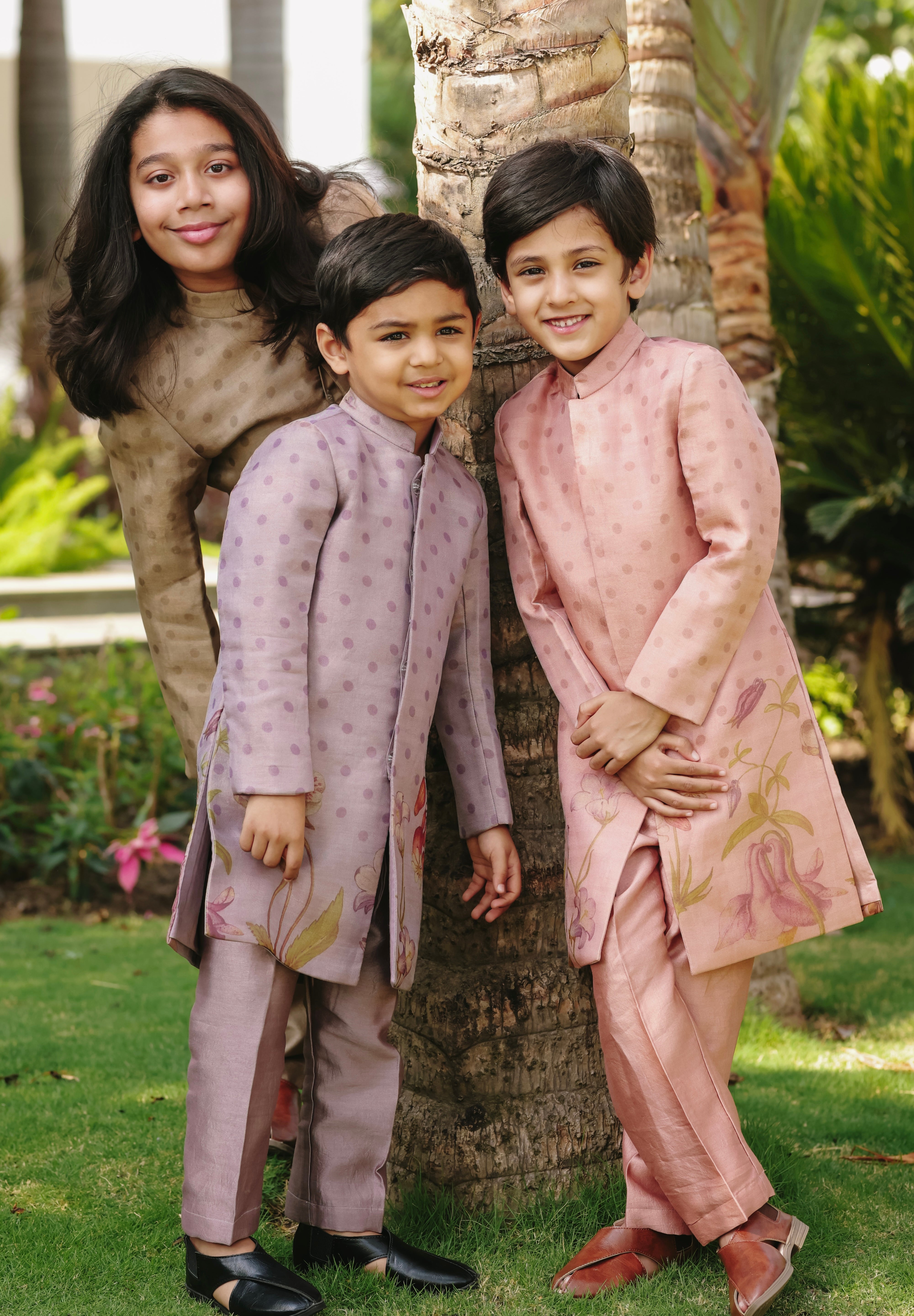 Blush Achkan set