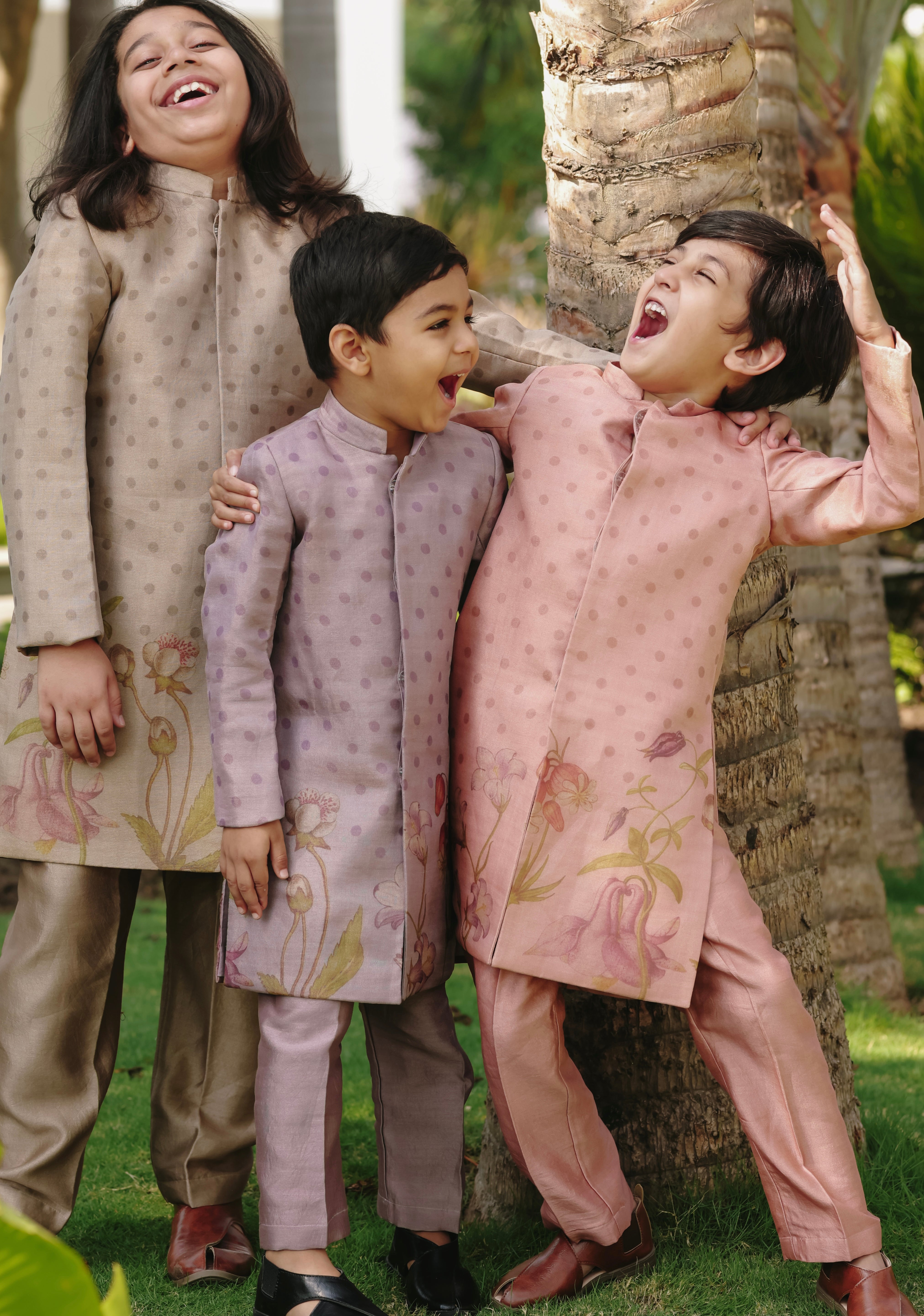 Blush Achkan set
