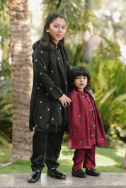 Noir Silk Kurta Set