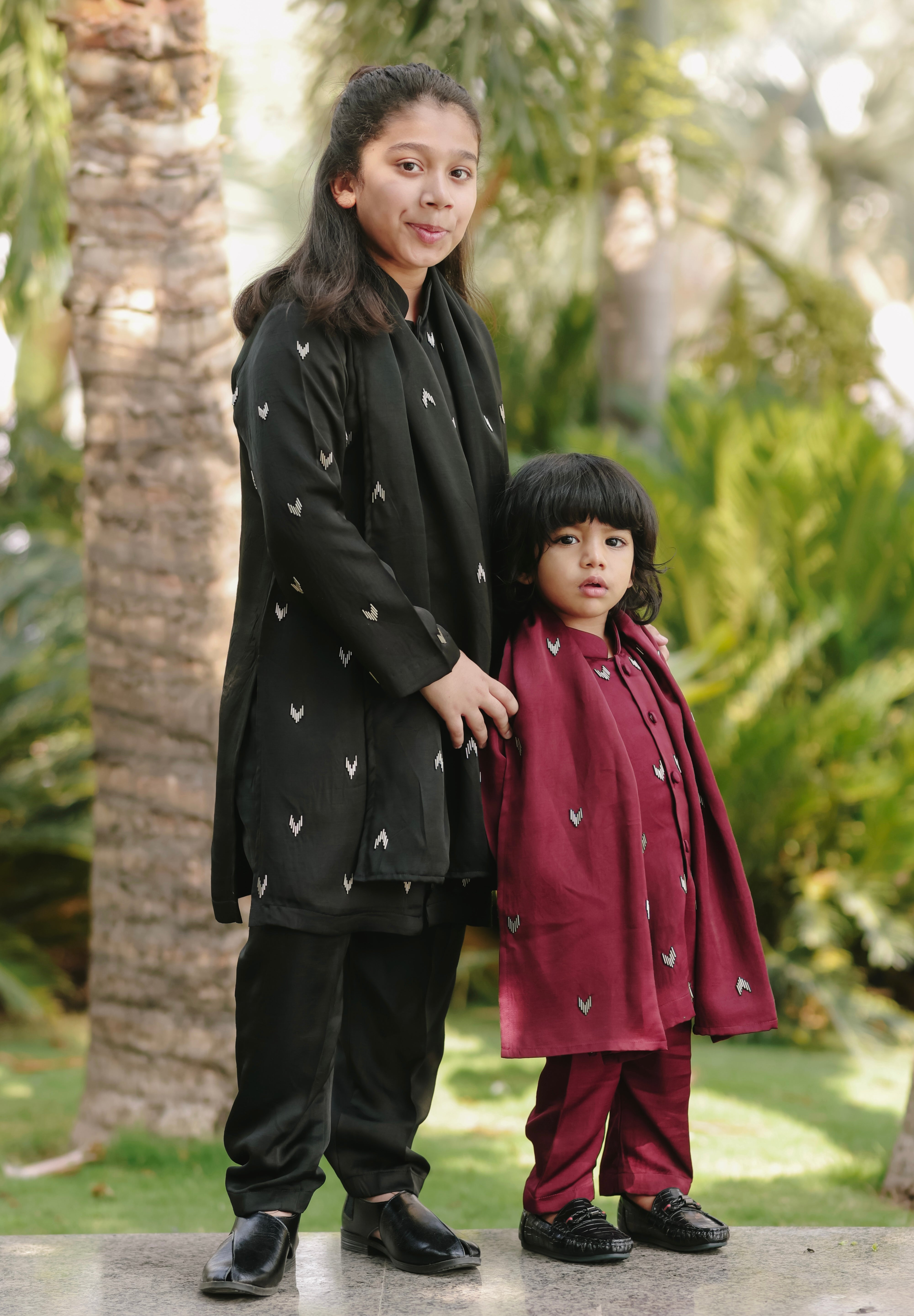 Noir Silk Kurta Set