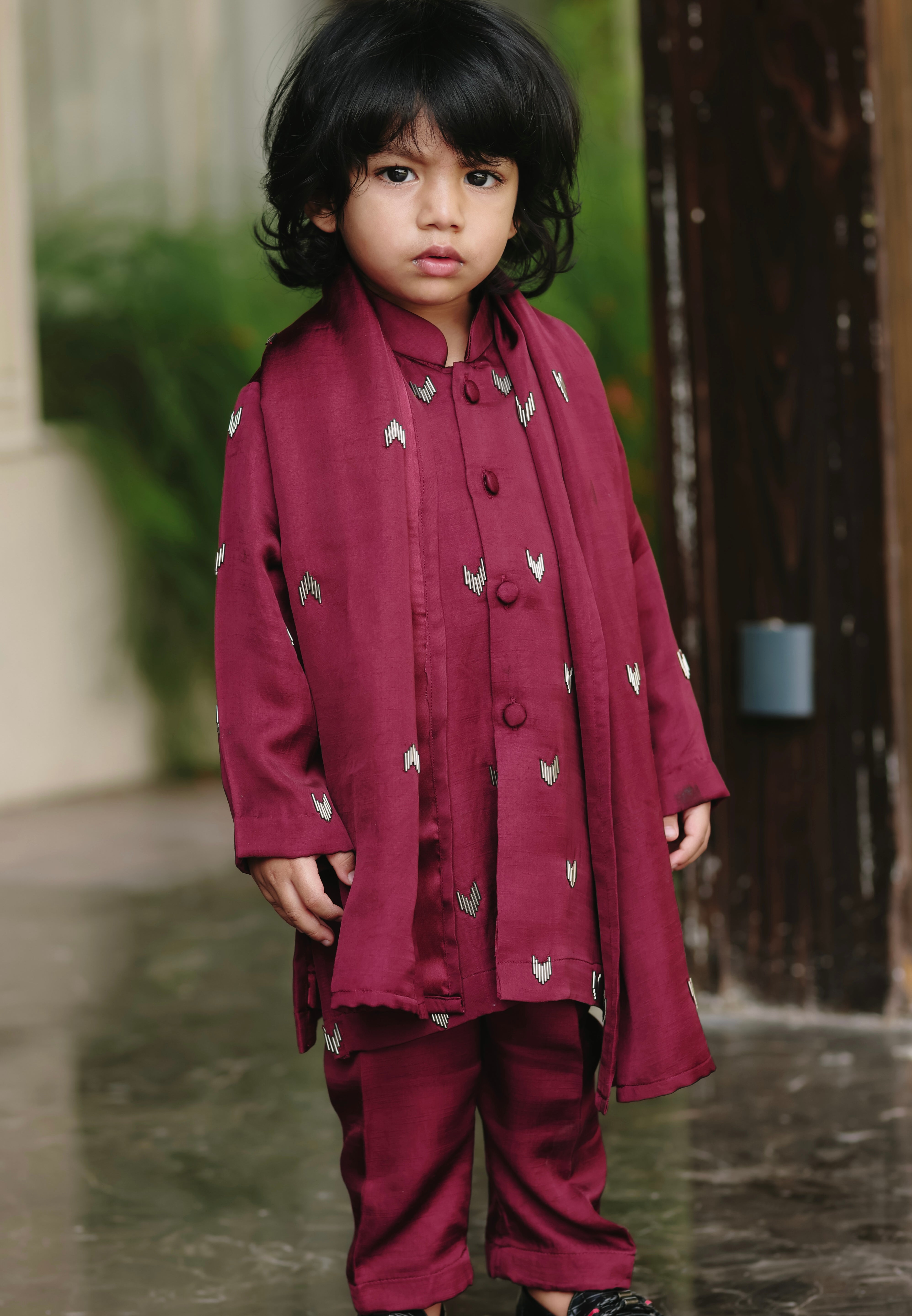Deep Maroon Kurta Set