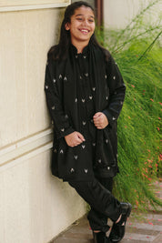 Noir Silk Kurta Set