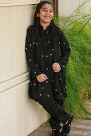 Noir Silk Kurta Set