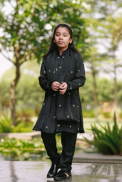 Noir Silk Kurta Set