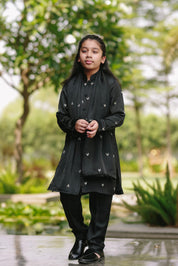 Noir Silk Kurta Set