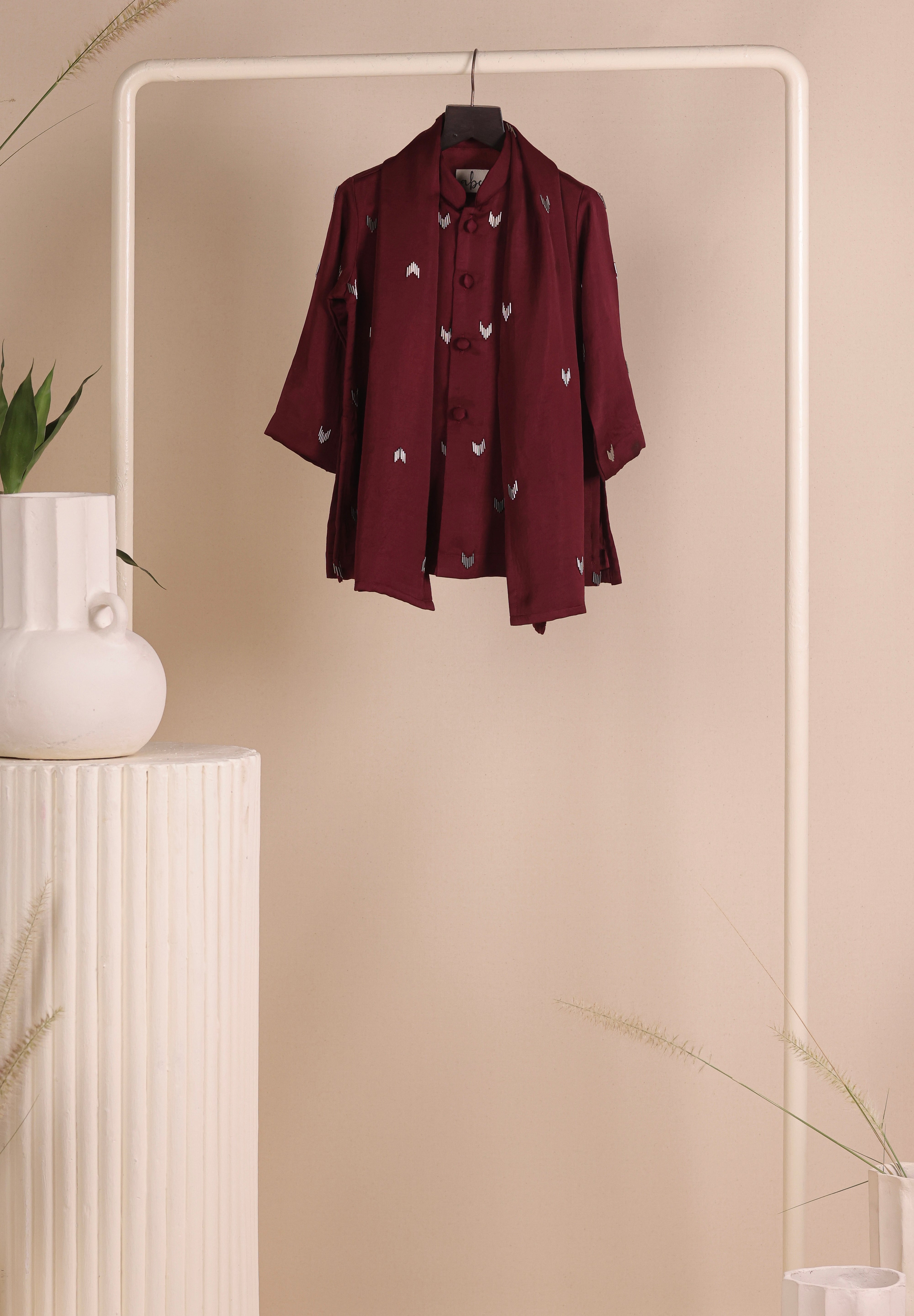 Deep Maroon Kurta Set
