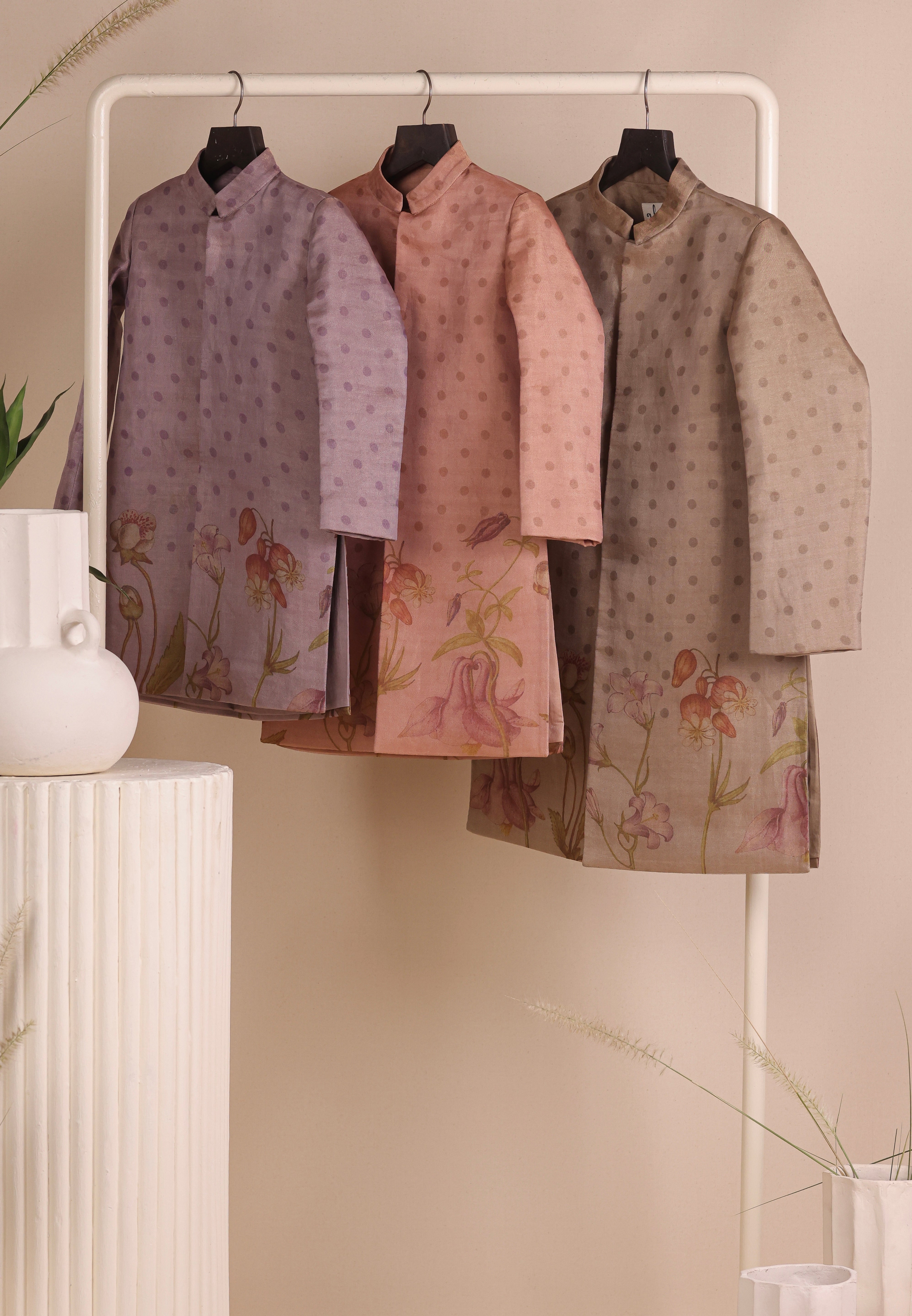 Blush Achkan set