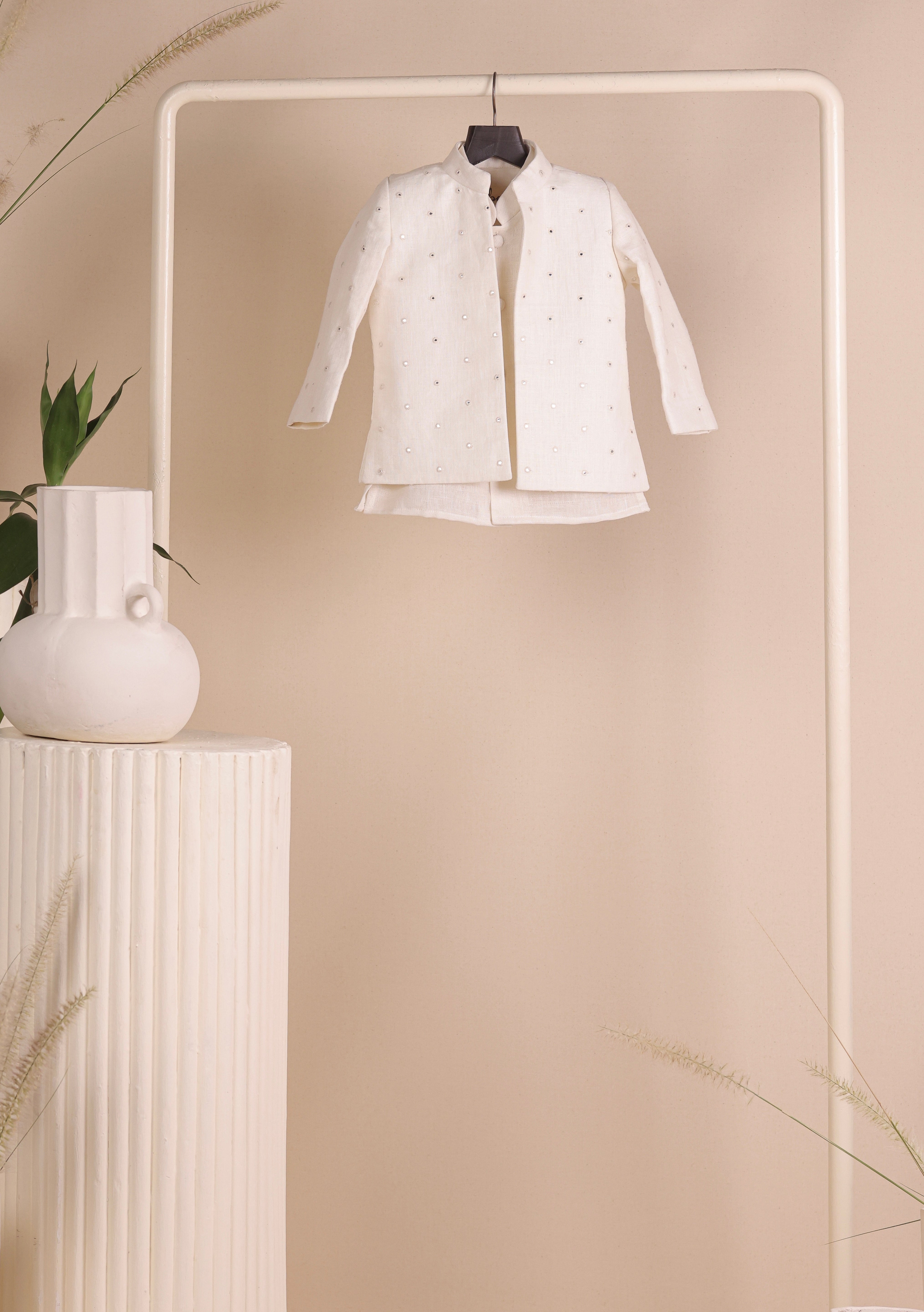 Ivory Flash Jodhpuri Set