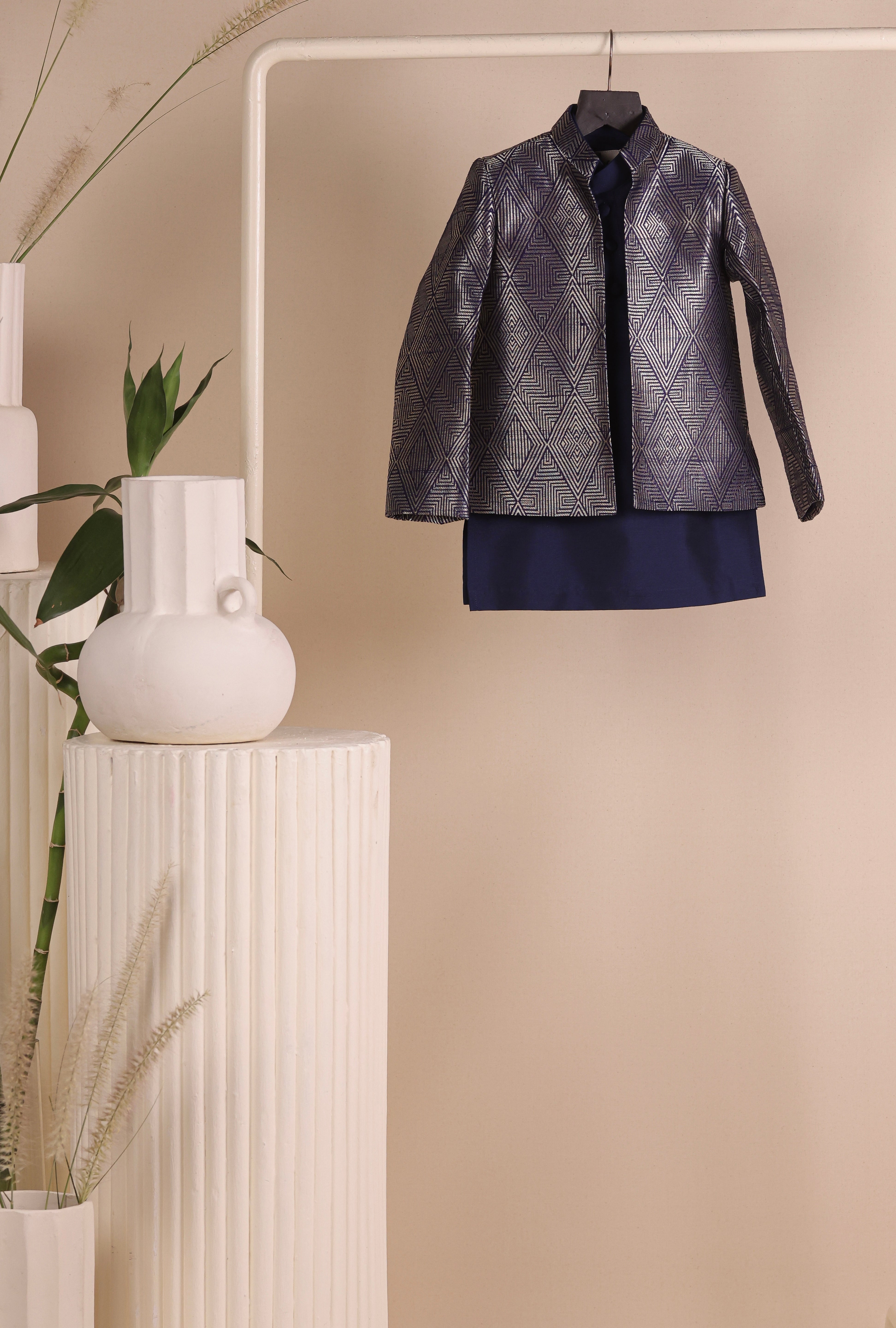 Indigo Loom Jodhpuri Set