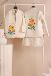 Floral Draft Jacket Set