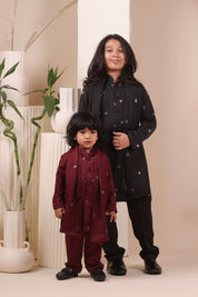 Noir Silk Kurta Set