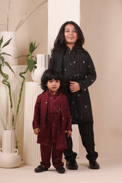 Noir Silk Kurta Set