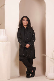 Noir Silk Kurta Set
