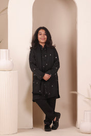 Noir Silk Kurta Set