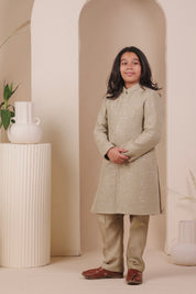 Mint Haze Achkan Set